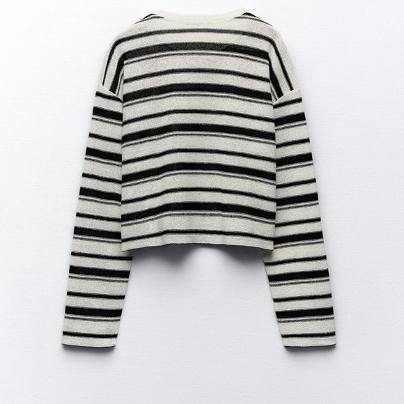 Zara Stripped Rustic Sweater - Picture 9 of 11